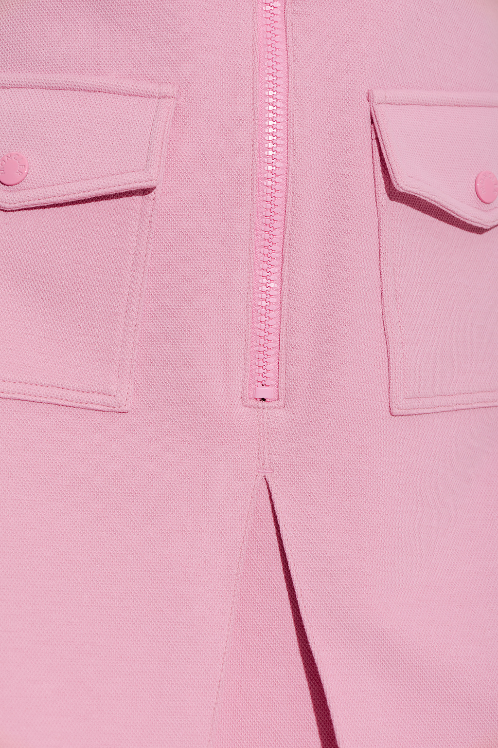 Pink Dress with logo Moncler - SchaferandweinerShops